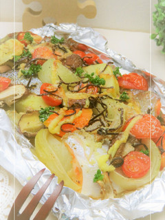鮭×野菜✧和のトースター焼き -レシピのメイン写真