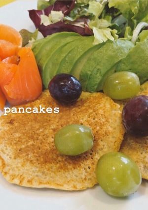 【ダイエットに】オートミールパンケーキ♡-レシピのメイン写真