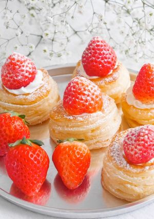 子供おやつ　いちご生クリームパイ-レシピのメイン写真