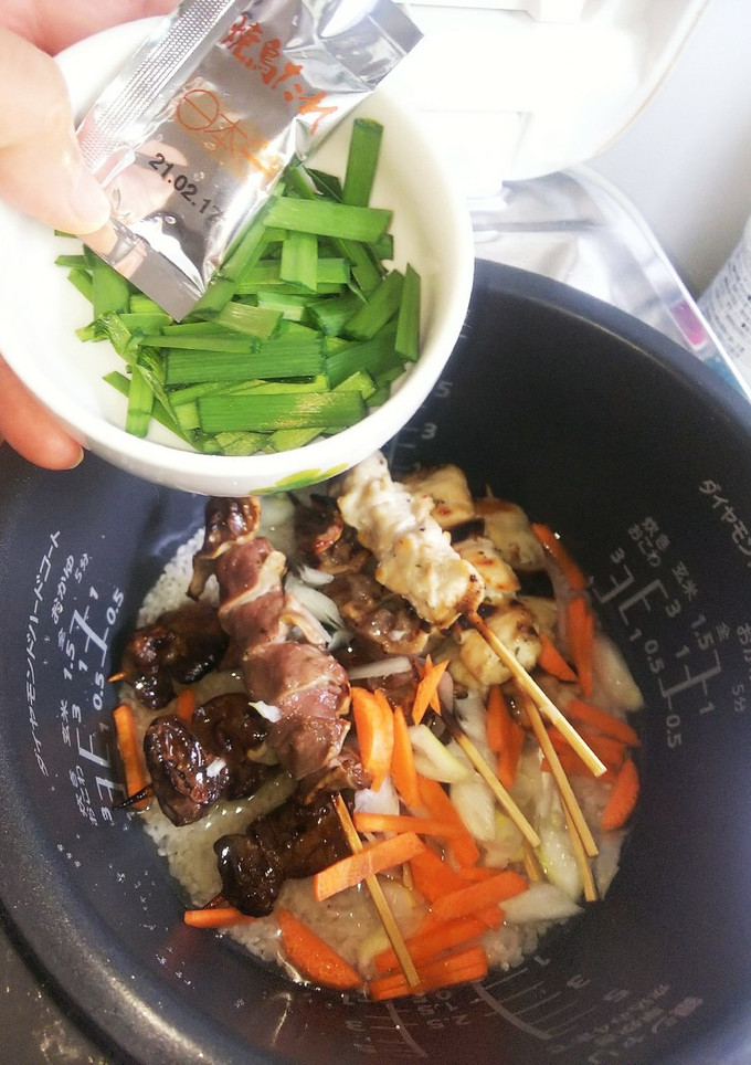 焼き鳥の☺️炊き込み御飯❤️-レシピのメイン写真