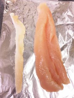 快感⁈簡単キレイ!鶏 ささみの筋の取り方-レシピのメイン写真