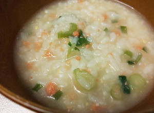 【子ども＊風邪】鮭とお味噌のお粥-レシピのメイン写真