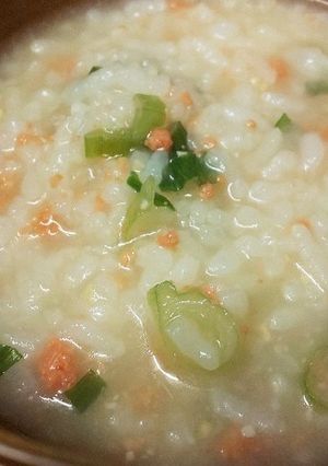 【子ども＊風邪】鮭とお味噌のお粥-レシピのメイン写真