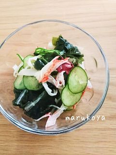 超簡単 カニかまの酢の物-レシピのメイン写真