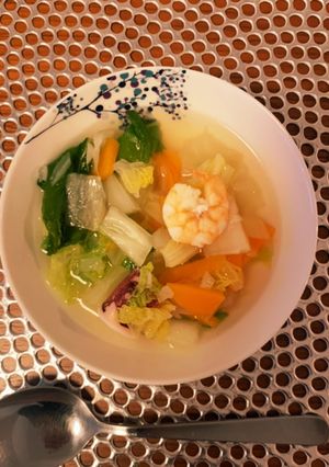 妊婦飯 糖質オフ 食べる!海鮮スープ-レシピのメイン写真