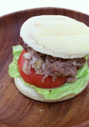 塩レモンだれのマフィンサンド-レシピのメイン写真