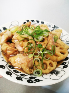 簡単！鶏もも肉とれんこんの甘辛炒め-レシピのメイン写真