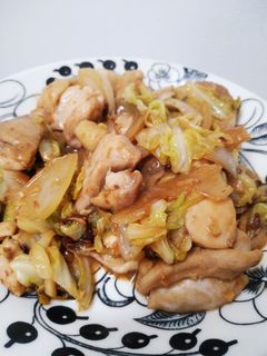 簡単!鶏肉とキャベツのみそにんにく炒め-レシピのメイン写真