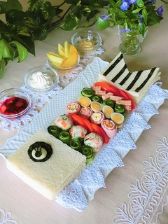 手巻き寿司風楽しいこいのぼりサンドイッチ-レシピのメイン写真