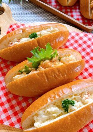 ランチ・お弁当に★簡単サラダパン-レシピのメイン写真