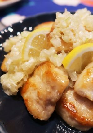 鶏むね肉のネギ塩レモンダレ~ᕷ˖°-レシピのメイン写真
