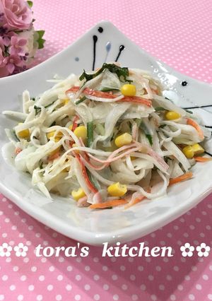 ほんだしde味付バッチリ☘️和風サラダ-レシピのメイン写真