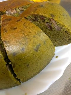 抹茶とあずきの炊飯器ケーキ-レシピのメイン写真