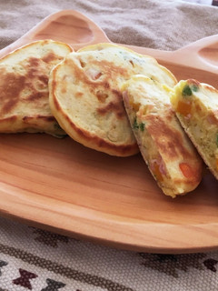 野菜たっぷり☆ケークサレ風パンケーキ-レシピのメイン写真
