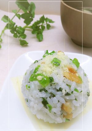 クレソン×胡桃×粉チーズのおむすび-レシピのメイン写真