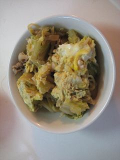 キャベツと豚肉の卵とじ-レシピのメイン写真