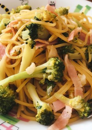 超簡単　ペペロンチーノ風、和風パスタ-レシピのメイン写真
