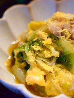 【パパの覚書】白菜と卵と豚肉のくたくた煮-レシピのメイン写真