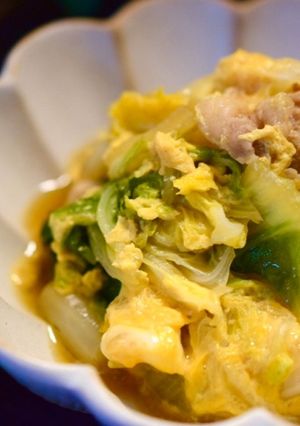 【パパの覚書】白菜と卵と豚肉のくたくた煮-レシピのメイン写真