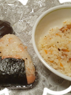 鮭バターおにぎり♪-レシピのメイン写真