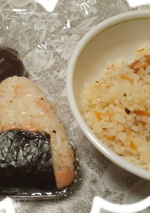 鮭バターおにぎり♪-レシピのメイン写真