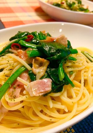 間違いない基本のほうれん草ペペロンチーノ-レシピのメイン写真