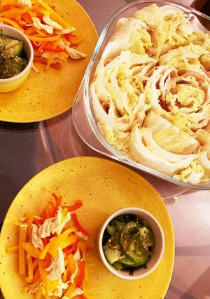 ズボラな夕食(和×中)-レシピのメイン写真