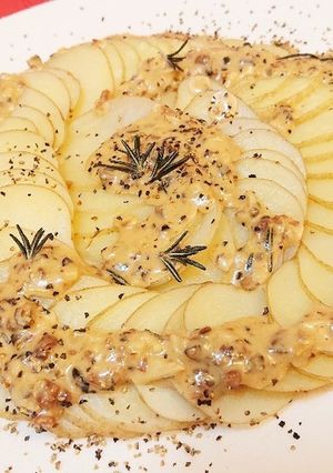 電子レンジで♪スライスアンチョビポテト♪-レシピのメイン写真