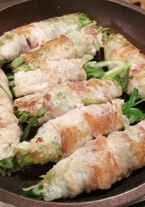 【時短で簡単】豚しゃぶロースのねぎ巻き-レシピのメイン写真