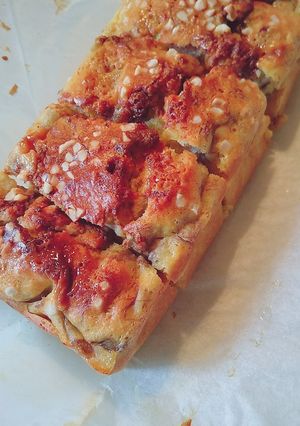 バナナのクランブルパウンドケーキ-レシピのメイン写真