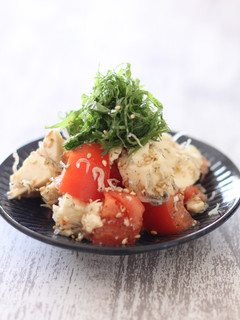 大葉とトマトのくずし豆腐サラダ-レシピのメイン写真