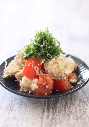 大葉とトマトのくずし豆腐サラダ-レシピのメイン写真