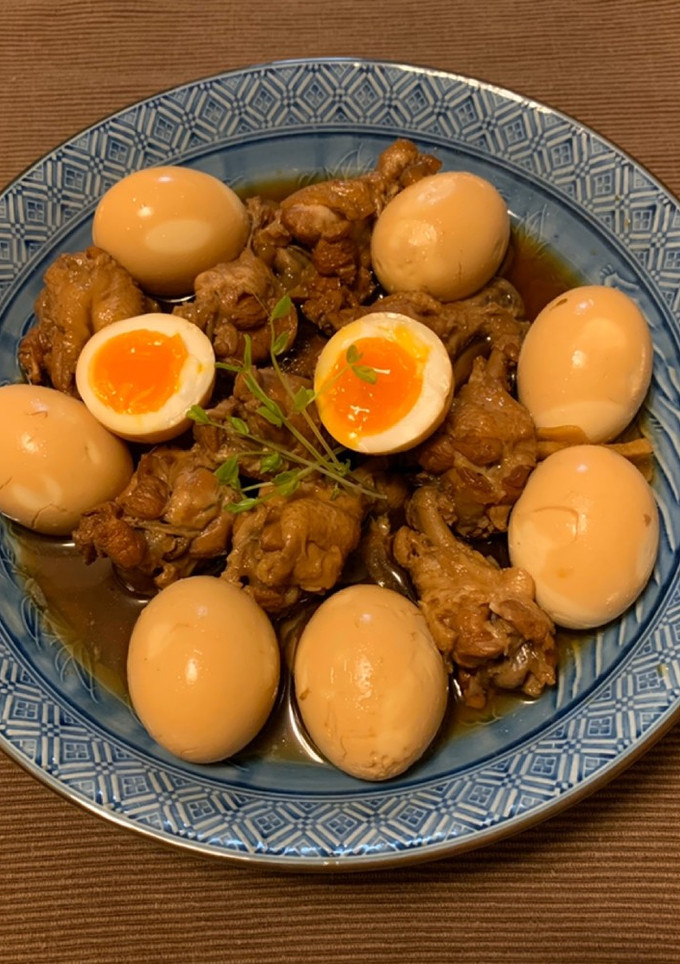 鶏のすっぱ煮！煮卵を添えて-レシピのメイン写真