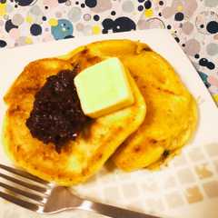 自宅待機レシピ！バナナと豆腐のパンケーキ-レシピのメイン写真
