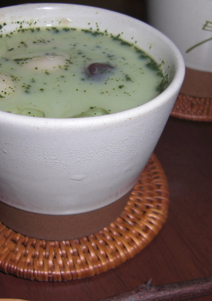よ～く冷やして♪抹茶白玉しるこ-レシピのメイン写真