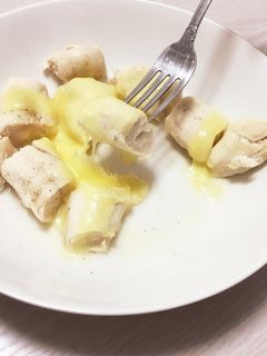手軽に美味しく!チーズ乗せボイルササミ-レシピのメイン写真