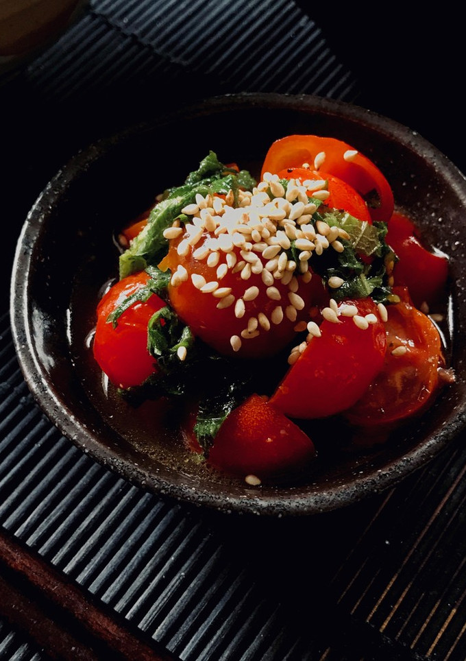 トマトと青じその和風ドレッシング和え-レシピのメイン写真