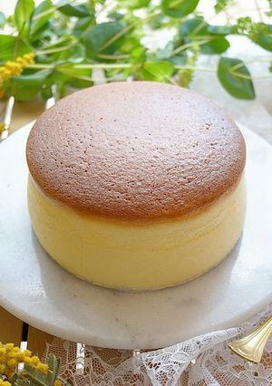 ふっくら割らずに♪絶品スフレチーズケーキ-レシピのメイン写真