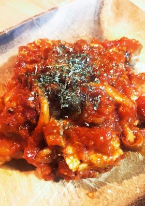 塩麹で！柔らかチキンのトマトソース♪♪-レシピのメイン写真