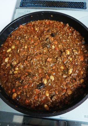 なすとカラフルビーンズのキーマカレー☆-レシピのメイン写真
