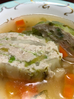 白菜と鷄ひき肉のミルフィーユスープ-レシピのメイン写真