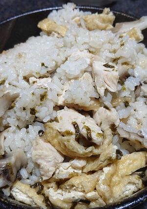 鶏コマと舞茸の炊き込みご飯-レシピのメイン写真