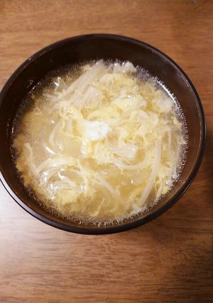 鶏ガラでふわふわ卵スープ✩.*˚-レシピのメイン写真