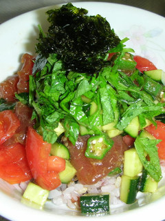 ゴマ風味のまぐろ丼-レシピのメイン写真