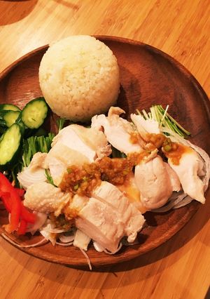 鶏ムネ肉でカオマンガイ-レシピのメイン写真