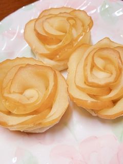 簡単かわいい♪バラのりんごパイ-レシピのメイン写真