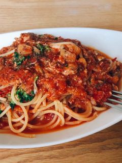 さば缶使いの簡単トマトソースパスタ-レシピのメイン写真
