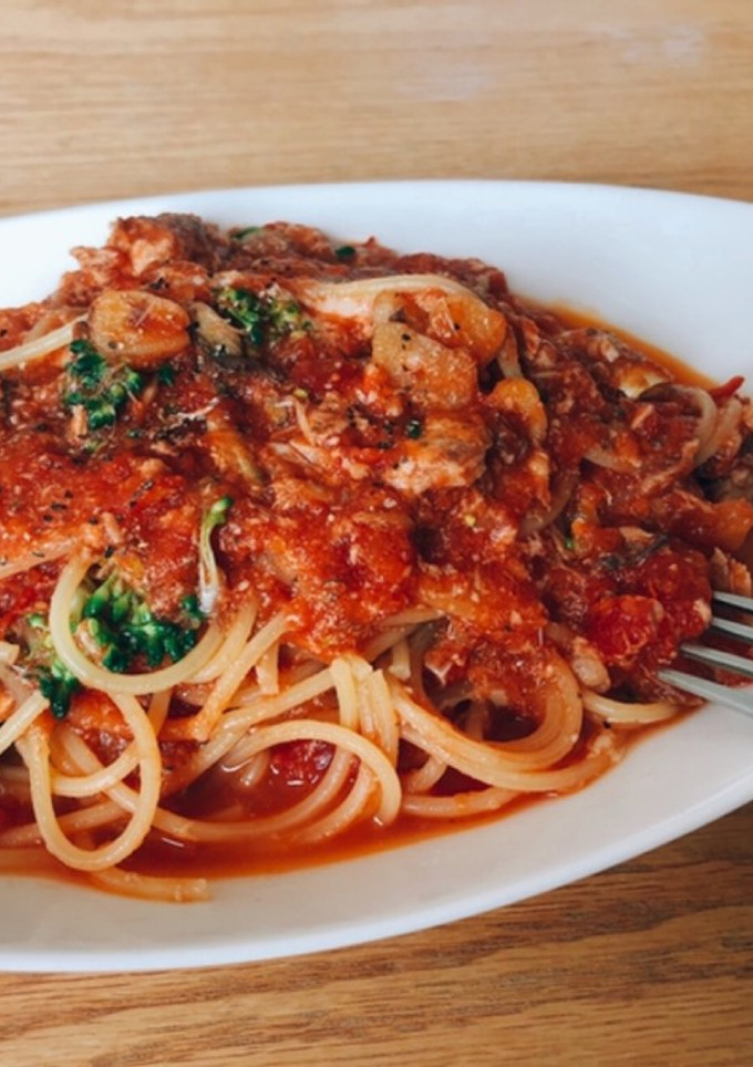 さば缶使いの簡単トマトソースパスタ-レシピのメイン写真