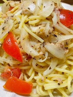 簡単!トマトとツナの冷製パスタ-レシピのメイン写真