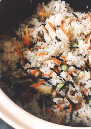 大満足★ひじきとツナの炊き込み飯-レシピのメイン写真